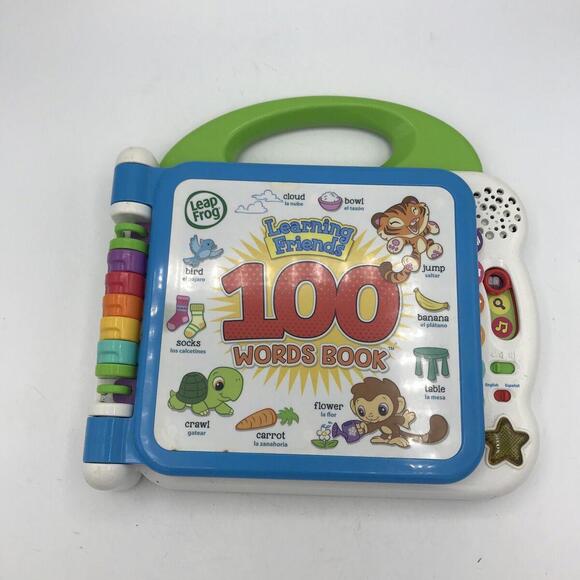 VTech Leapfrog Learning Friends 100 Words Electronic English Spanish Toy Book - Picture 2 of 15
